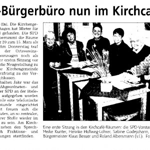 Die erste Sitzung im neuen Bürgerbüro
