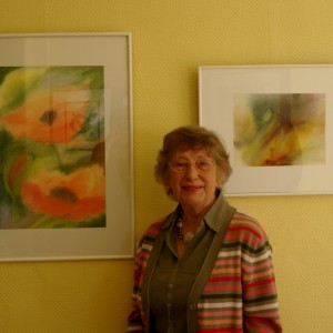 Die Künstlerin und "Mohnblumen"